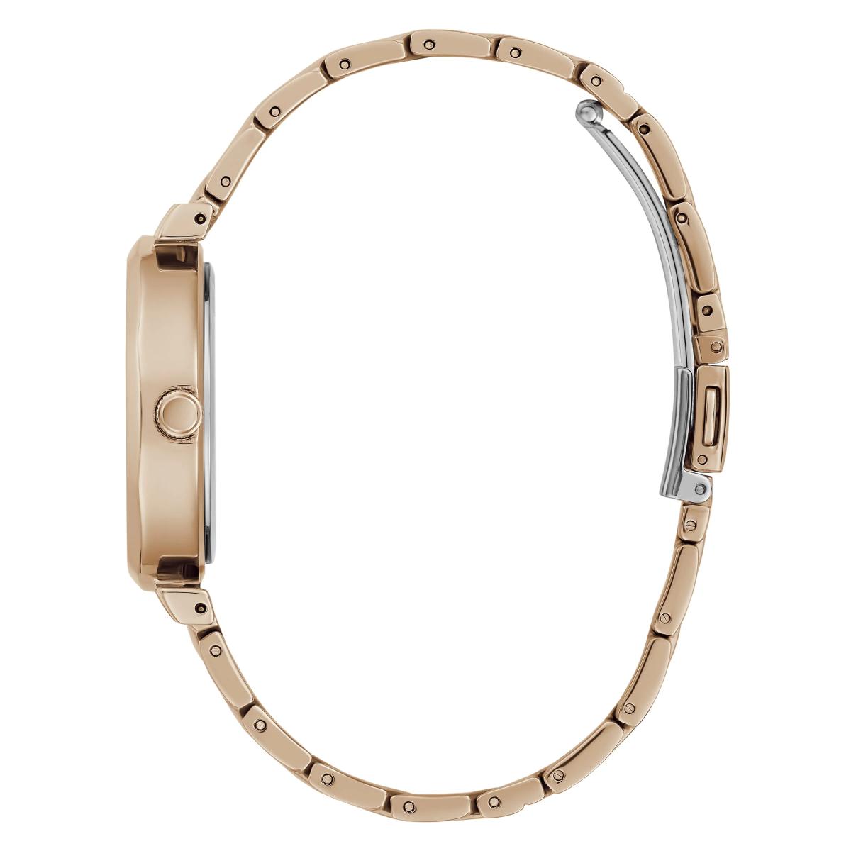 GUESS Quartz Rose Gold Dial Analog Stainless Steel Women's Watch GW0613L3