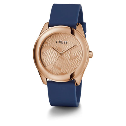 GUESS Cubed Quartz Rose Gold Dial Analog Women's Watch GW0665L2