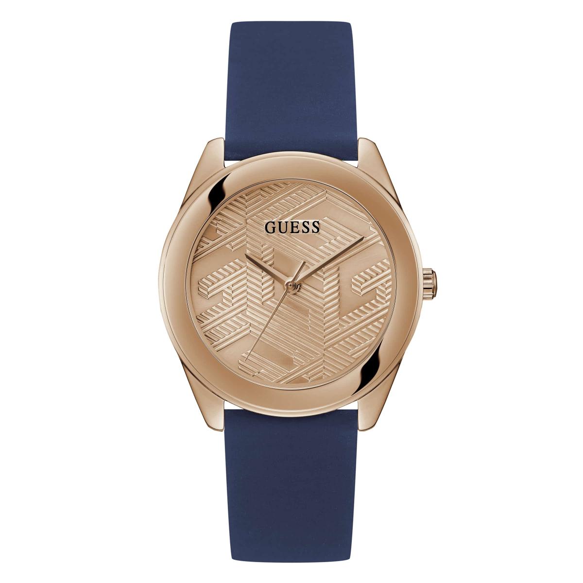 GUESS Cubed Quartz Rose Gold Dial Analog Women's Watch GW0665L2