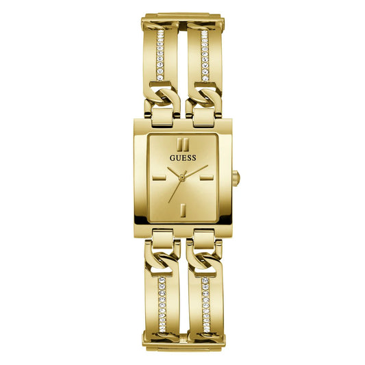 GUESS Mod Champagne Rectangle Dial Quartz Analog Women Watch GW0668L2