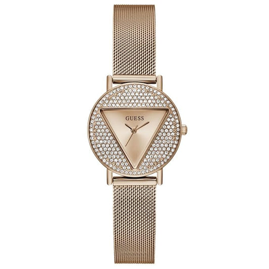 GUESS Mini Iconic Rose Gold Dial Analog Women Watch GW0671L3