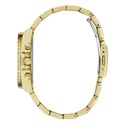 GUESS Trend Gold Round Dial Analog Chronograph Watch for Women GW0690L4