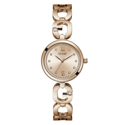 GW0759L3 GUESS | Rose Gold Dial Quartz Analog Watch (Women)