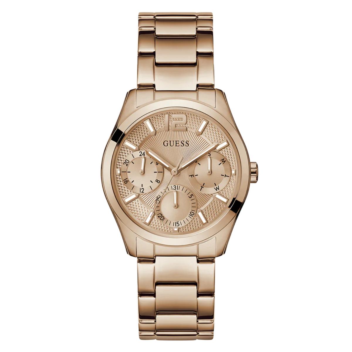 GUESS Quartz Zoe Rose Gold Dial Multi-Function Women's Watch GW0760L3