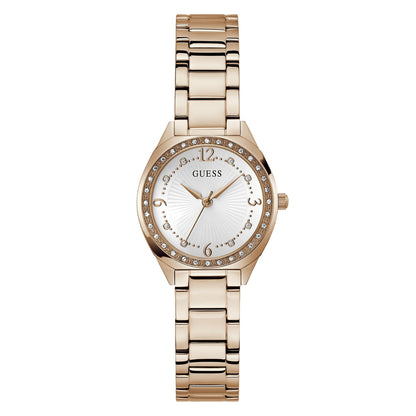 GW0767L3 GUESS | Charlotte White Dial Quartz Analog Watch (Women)