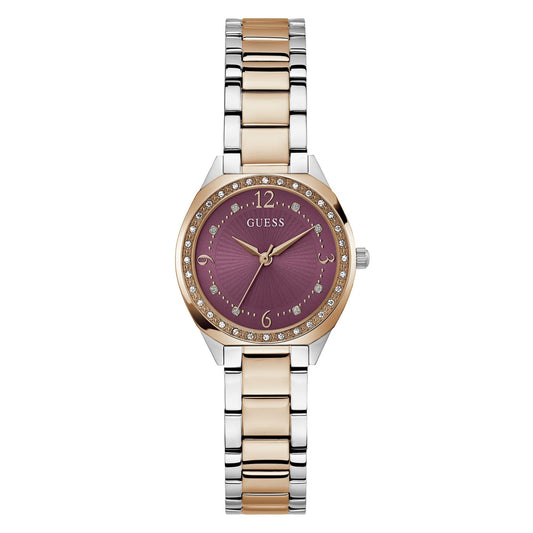 GW0767L5 GUESS | Charlotte Purple Dial Quartz Analog Watch (Women)