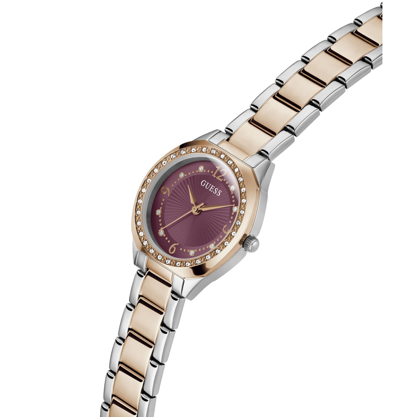 GW0767L5 GUESS | Charlotte Purple Dial Quartz Analog Watch (Women)