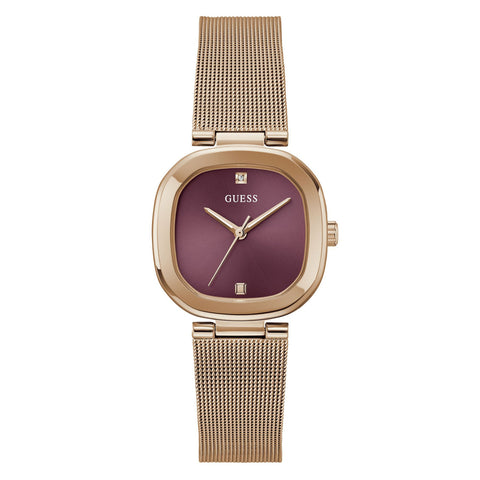 GW0768L3 GUESS | Purple Dial Quartz Analog Watch (Women) - Buy Now at Sai Creations Watches