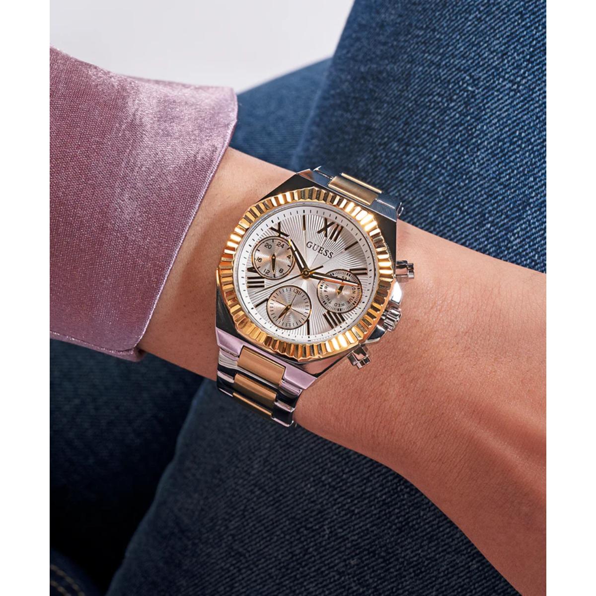 GUESS Quartz Equality Silver Dial Chronograph Women's Watch GW0769L3