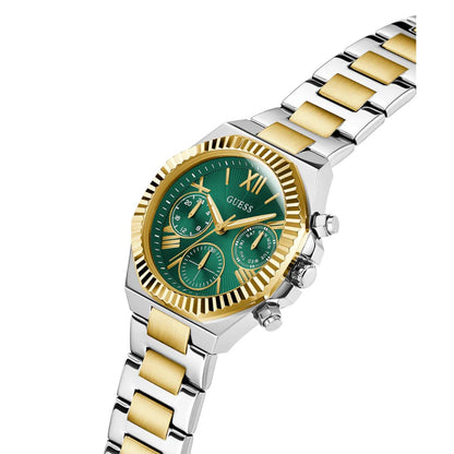 GUESS Equality Green Dial Analog Chronograph Watch for Women GW0769L4