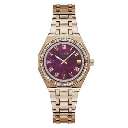 GW0770L3 GUESS | Purple Dial Quartz Analog Watch (Women)