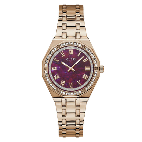 GW0770L3 GUESS | Purple Dial Quartz Analog Watch (Women) - Buy Now at Sai Creations Watches