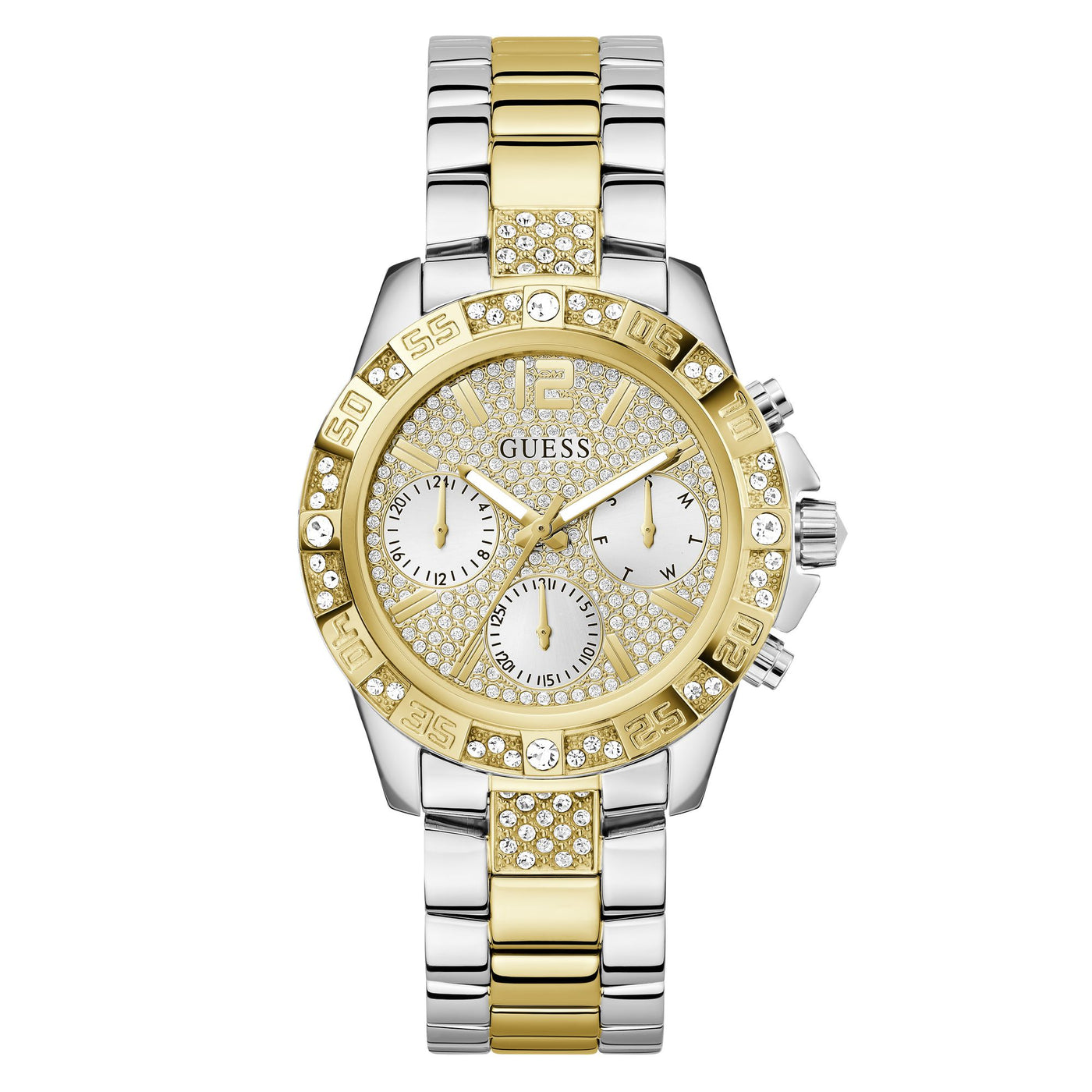 GW0771L3 GUESS | White Dial Quartz Analog Watch (Women)