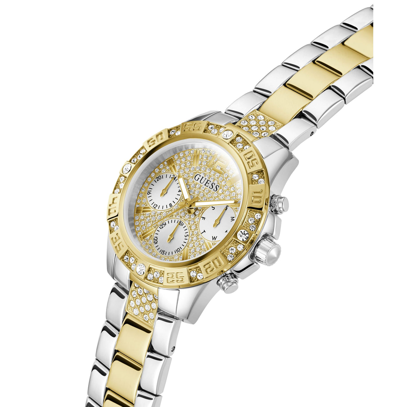 GW0771L3 GUESS | White Dial Quartz Analog Watch (Women)