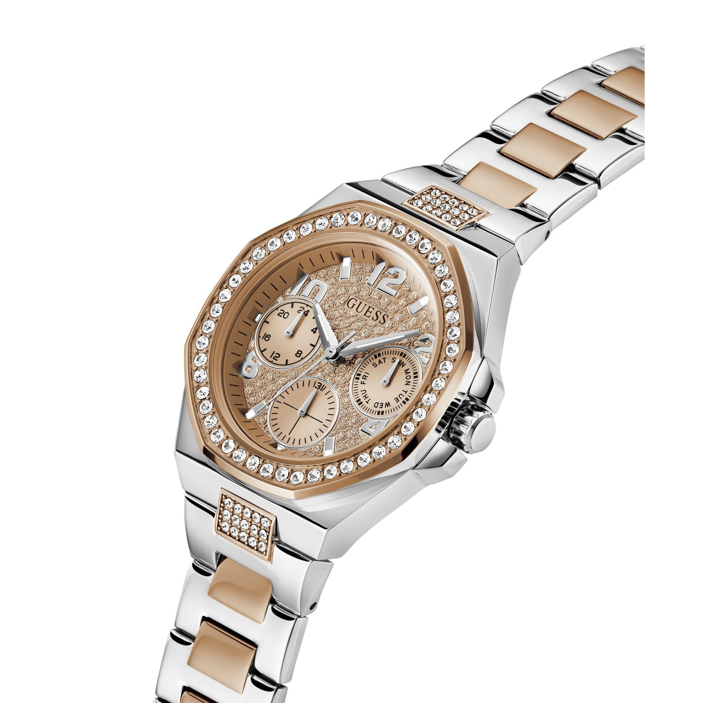 GW0777L3 GUESS | Rose gold Dial Quartz Analog Watch (Women)