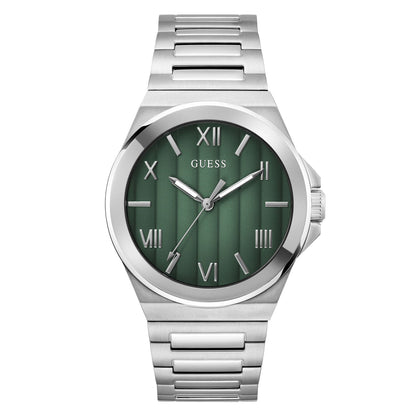 GW0789G1 GUESS | Green Dial Quartz Analog Watch (Men)