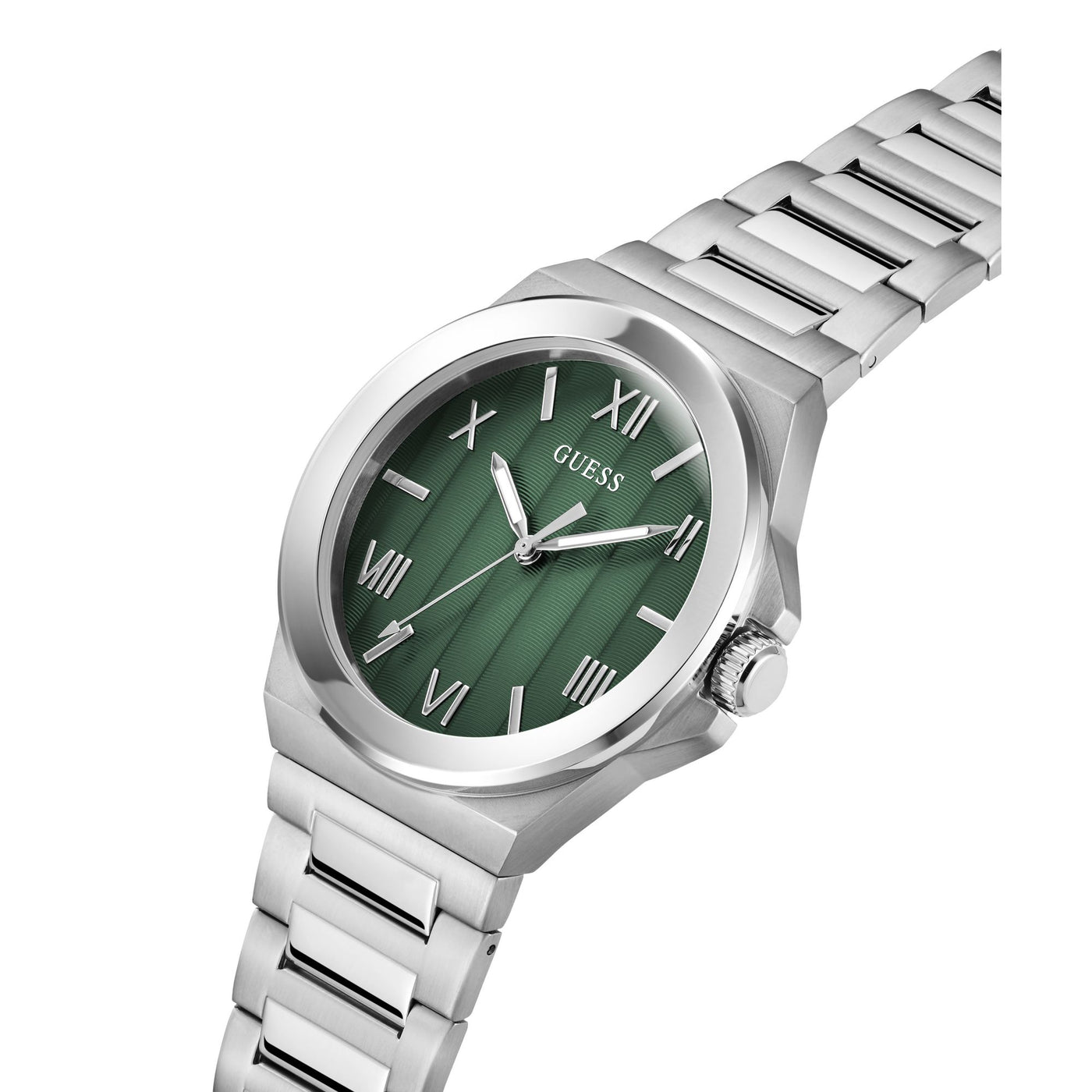 GW0789G1 GUESS | Green Dial Quartz Analog Watch (Men)