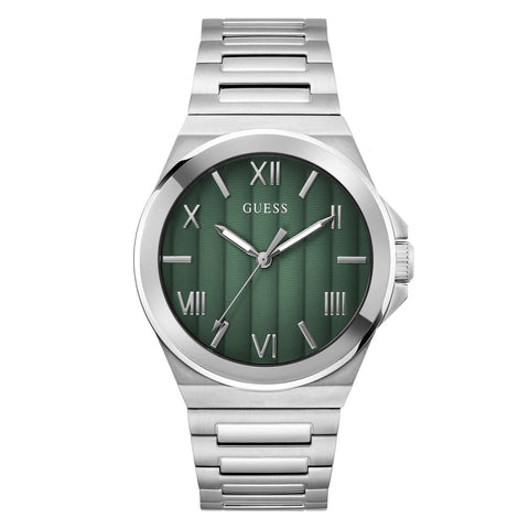 GW0789G1 GUESS | Green Dial Quartz Analog Watch (Men) - Buy Now at Sai Creations Watches