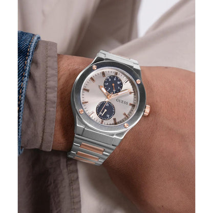 GUESS Quartz Grey Dial Analog Multi-Function Watch For Men GW0795G2