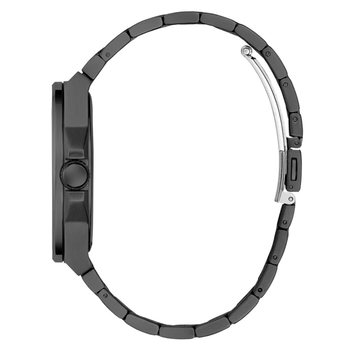 GUESS Vinyl Quartz Black Dial Analog Men's Watch GW0833G2