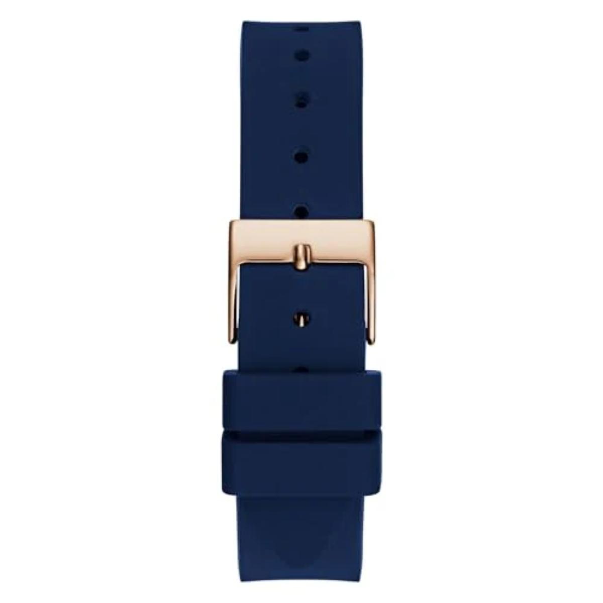GUESS Quartz White Dial Analog Silicone Strap Women's Watch GW0844L3