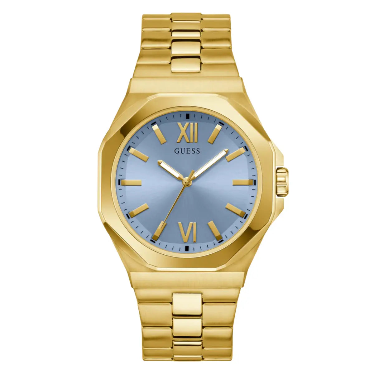 GUESS Quartz Blue Dial Analog Stainless Steel Men's Watch GW0849G3
