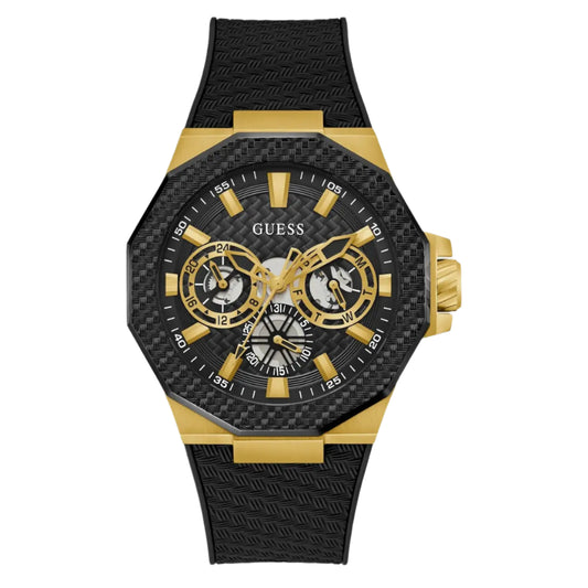 GUESS Black Dial Silicone Analog Wrist Men Watch GW0853G2