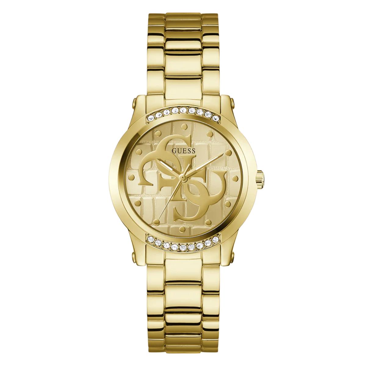 Guess Annette Champagne Round Dial Analog Women Watch - GW0861L2