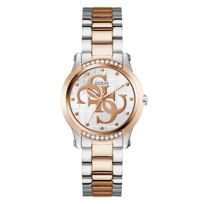 Guess White Dial Analog Stainless Steel Women's Watch GW0861L5