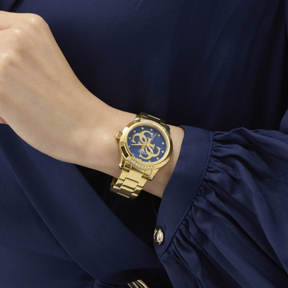 Guess Quartz Blue Dial Analog Stainless Steel Women's Watch GW0861L6