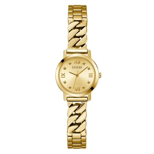 GUESS Quartz Gold Dial Analog Stainless Steel Women's Watch GW0867L2
