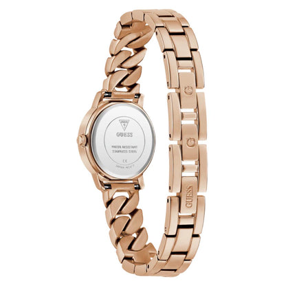 GUESS Quartz Rose Gold Dial Analog Watch For Women GW0867L3