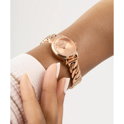 GUESS Quartz Rose Gold Dial Analog Watch For Women GW0867L3