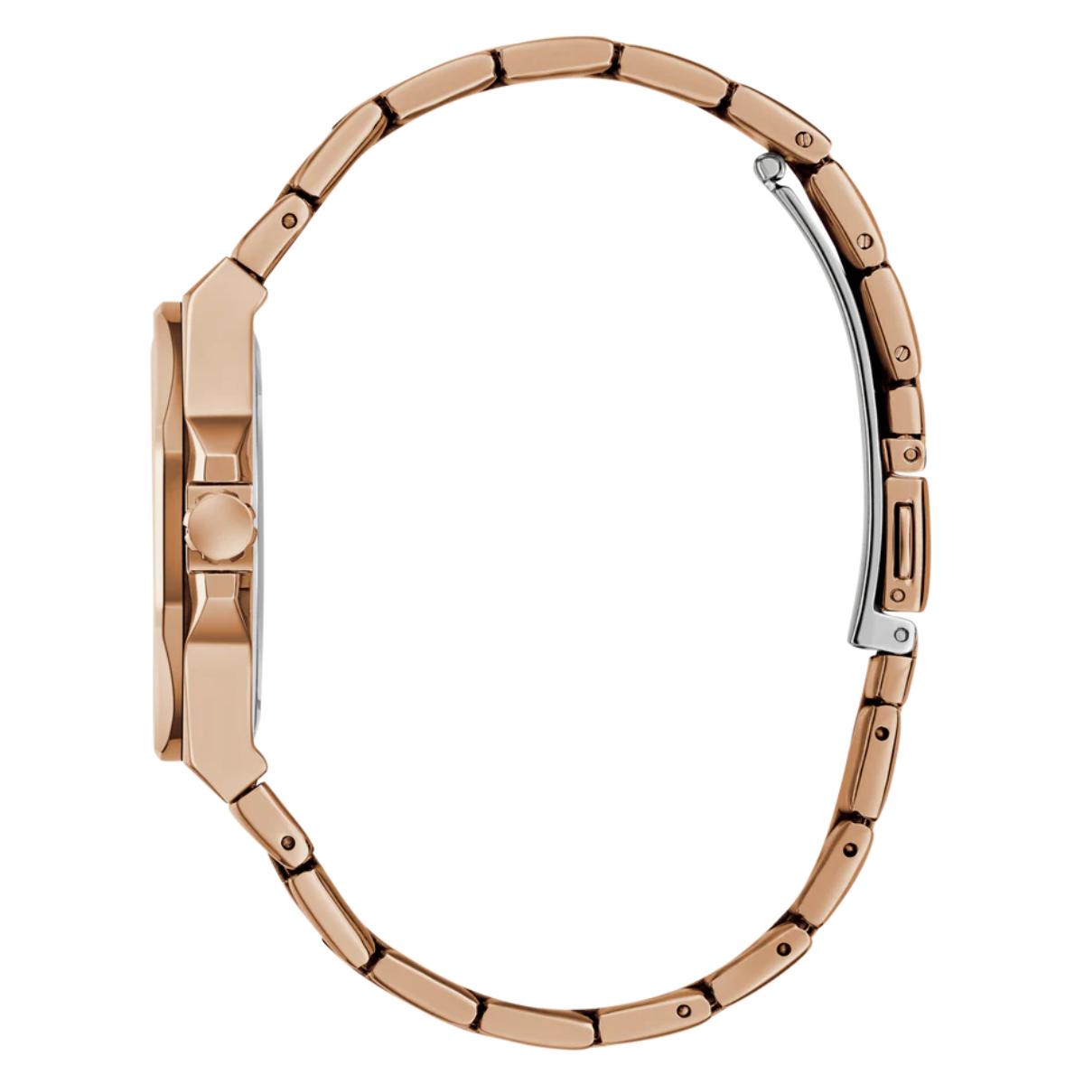 GUESS Quartz Rose Gold Dial Analog Stainless Steel Women's Watch GW0873L3
