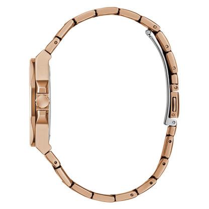 GUESS Quartz Rose Gold Dial Analog Stainless Steel Women's Watch GW0873L3