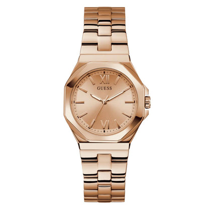 GUESS Quartz Rose Gold Dial Analog Stainless Steel Women's Watch GW0873L3