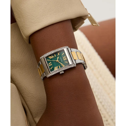 GUESS Quartz Green Dial Analog Stainless Steel Women's Watch GW0874L2