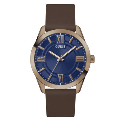 GUESS Quartz Black Dial Analog Silicon Strap Men's Watch GW0894G3