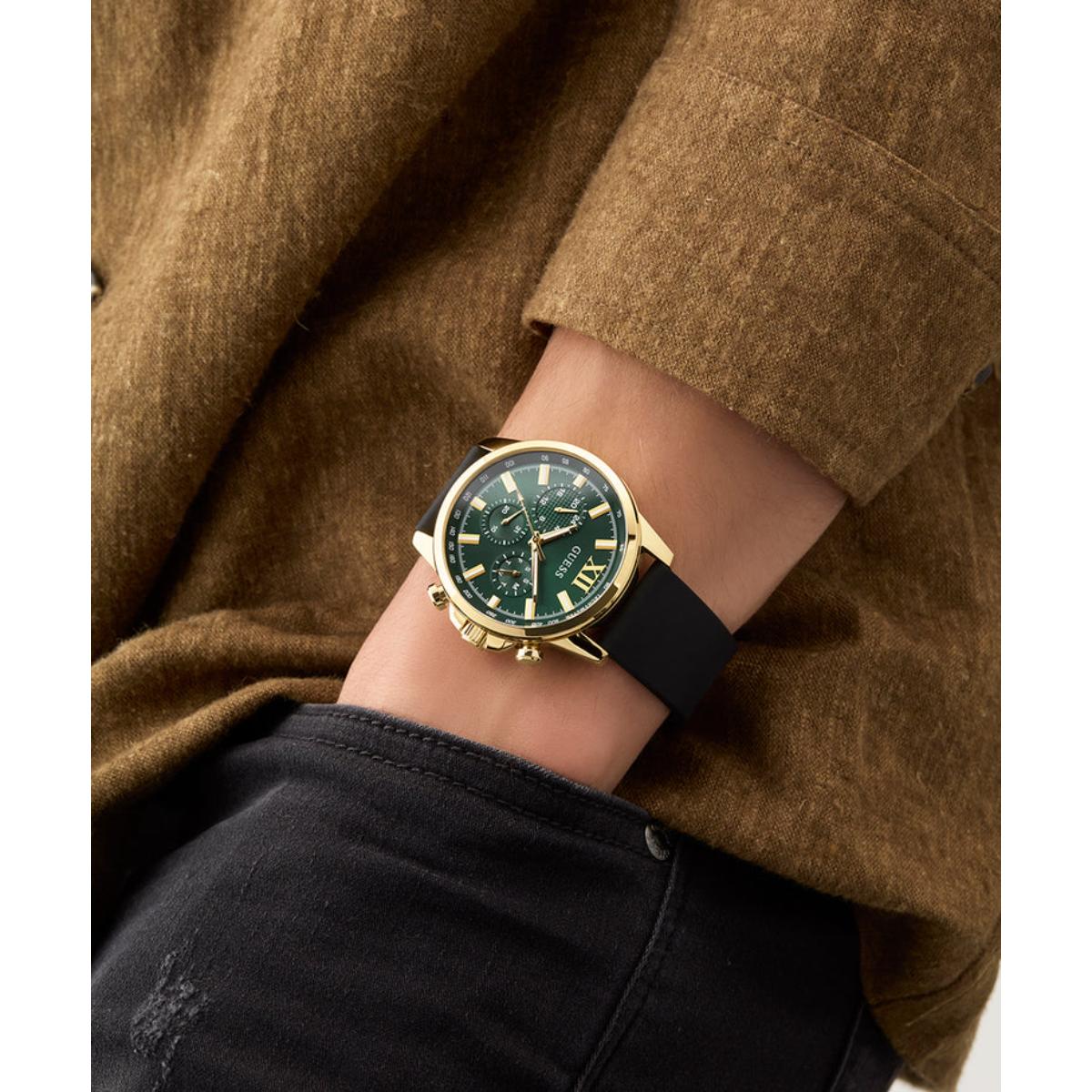 GUESS Dress Green Dial Analog Chronograph Men's Watch GW0913G4