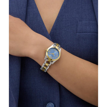 GUESS Quartz Ice Blue Dial Analog Recycled Women's Watch GW0927L3