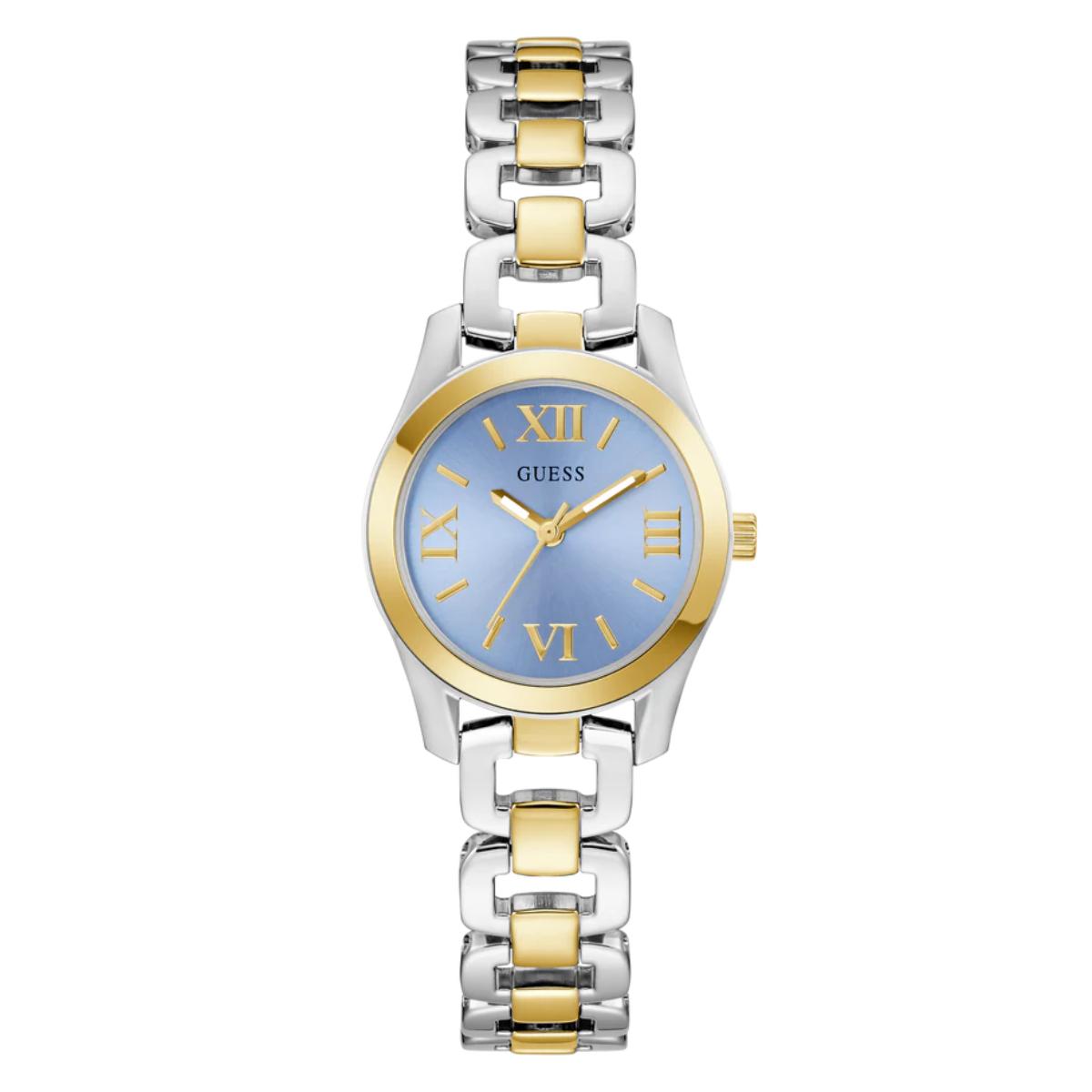 GUESS Quartz Ice Blue Dial Analog Recycled Women's Watch GW0927L3