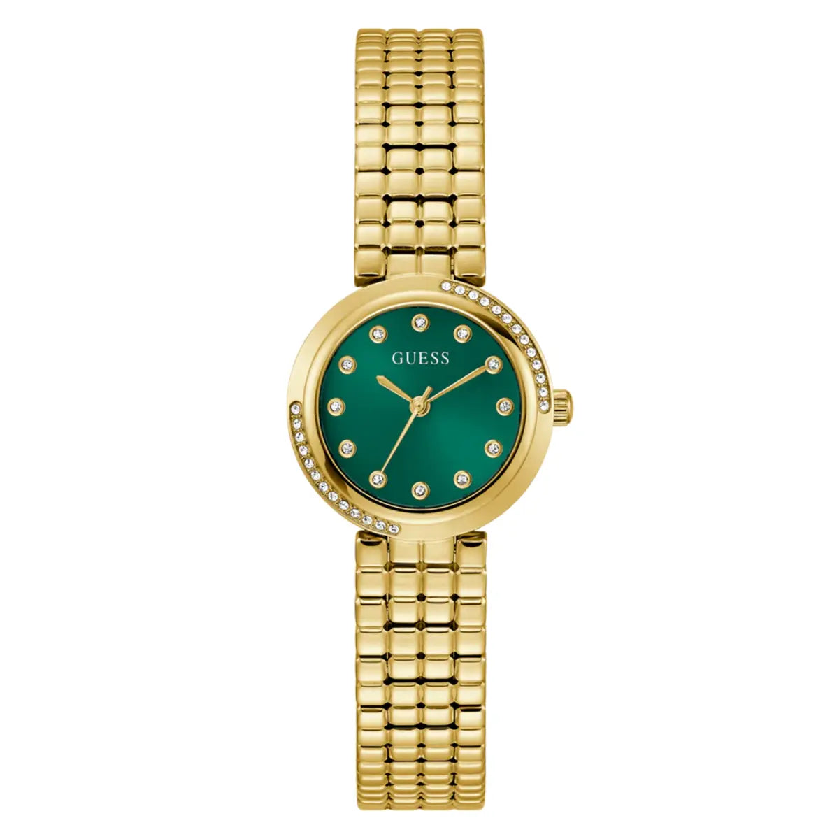 GUESS Gb Clara Quartz Green Dial Analog Women's Watch GW0930L6