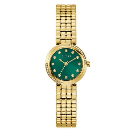 GUESS Gb Clara Quartz Green Dial Analog Women's Watch GW0930L6