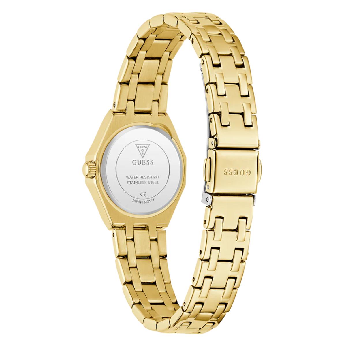 GUESS Quartz Rose Gold Dial Analog Stainless Steel Women's Watch GW0931L2