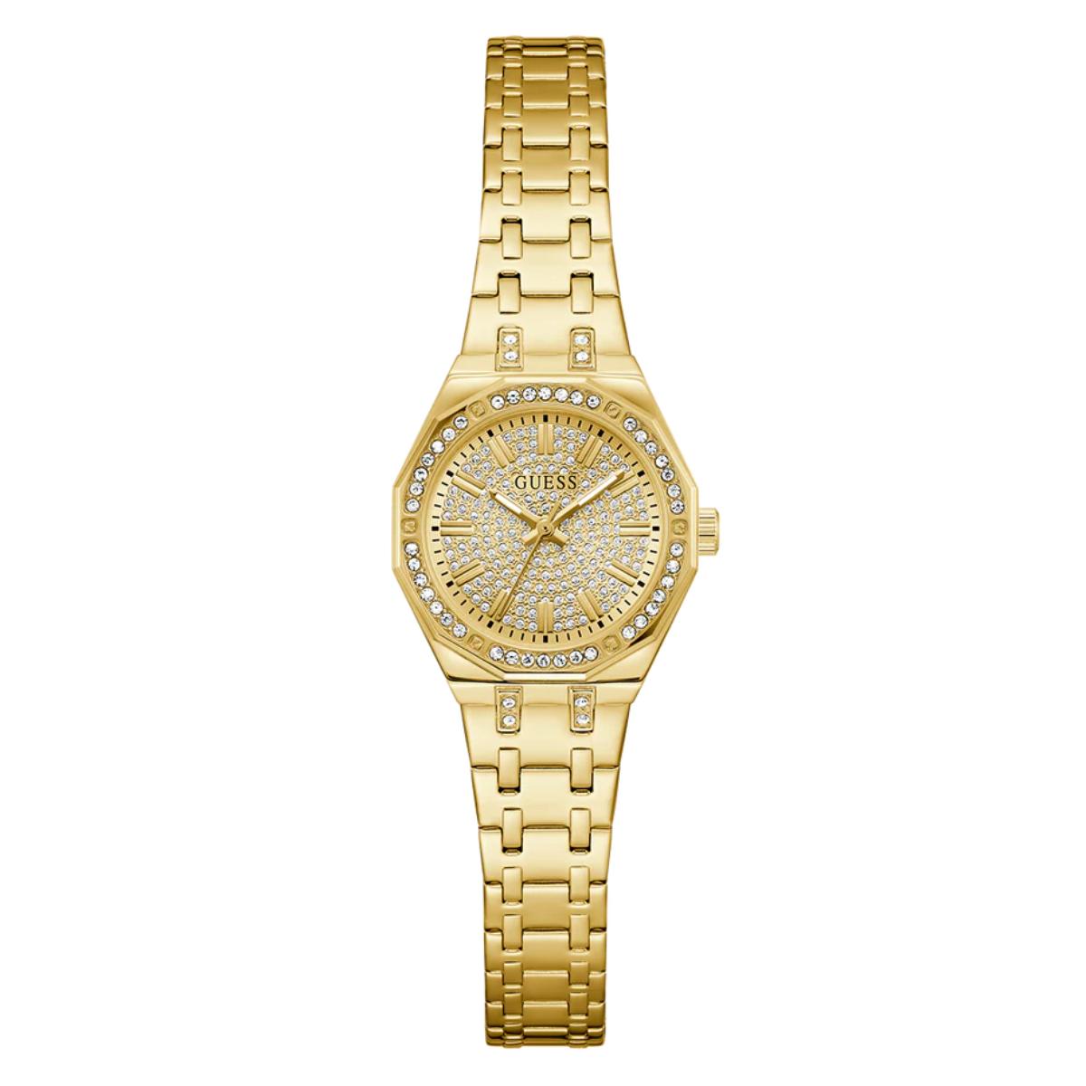 GUESS Quartz Rose Gold Dial Analog Stainless Steel Women's Watch GW0931L2