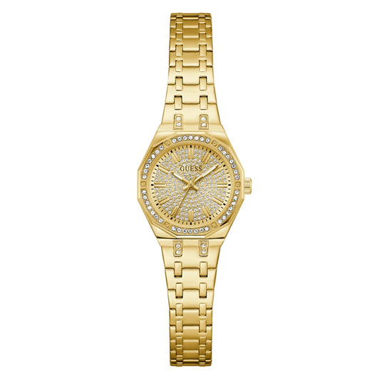 GUESS Quartz Rose Gold Dial Analog Stainless Steel Women's Watch GW0931L2
