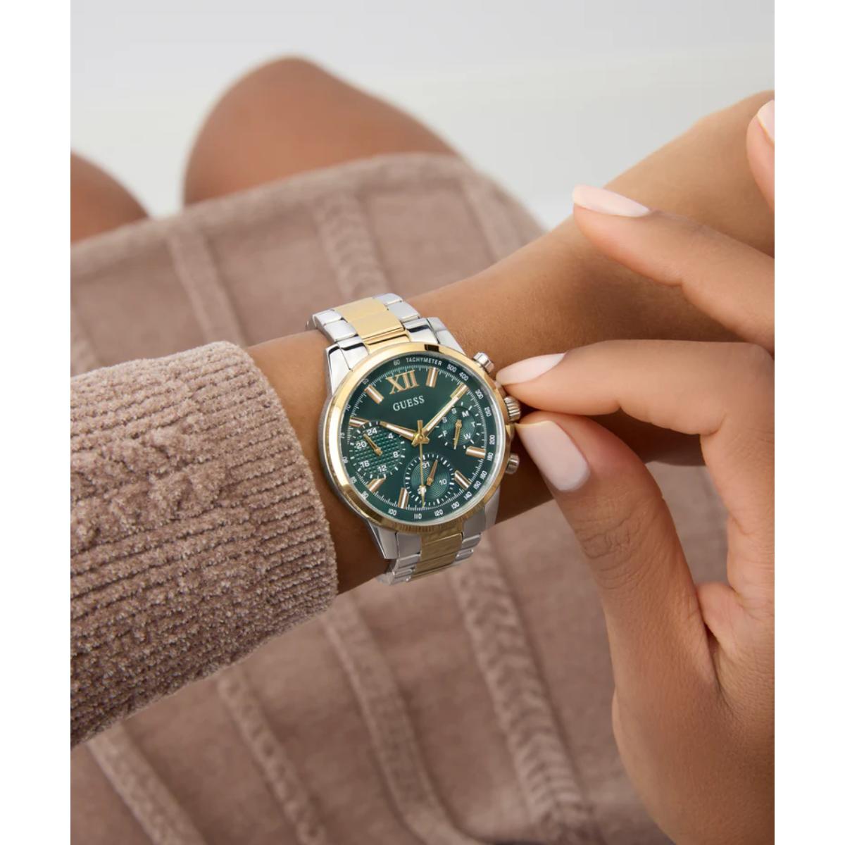 GUESS Bailey Quartz Green Dial Multi-Function Women's Watch GW0933L7