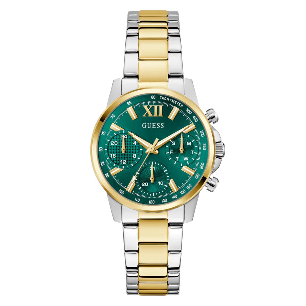 GUESS Bailey Quartz Green Dial Multi-Function Women's Watch GW0933L7