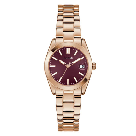 GUESS Quartz Red Dial Analog Recycled Women's Watch GW0934L5