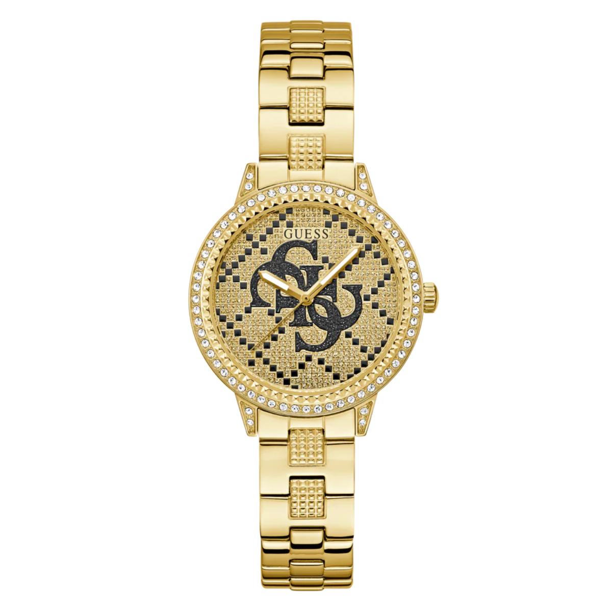 Guess Trend Quartz Champagne Dial Analog Women's Watch GW0944L2